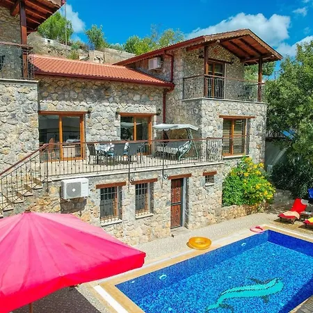 公寓 Candy Stone, Private Pool For 8 People 费特希耶